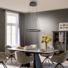 SCHÖNER WOHNEN-Kollektion QUILLO lampada a sospensione LED ad anello regolabile in altezza L 60 cm