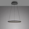 SCHÖNER WOHNEN-Kollektion QUILLO lampada a sospensione LED ad anello regolabile in altezza L 60 cm