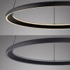 SCHÖNER WOHNEN-Kollektion QUILLO lampada a sospensione LED ad anello regolabile in altezza L 60 cm