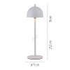 Schöner Wohnen-Kollektion BELLIS lampada da tavolo LED touch 3000 Kelvin 290 Lumen 2,5 Watt