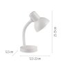 Paul Neuhaus Lampada da scrivania FLEXI bianca, braccio flessibile, 2700-5000 Kelvin