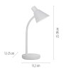 Leuchten Direkt Lampada da tavolo LED PIXIE orientabile, 3000 Kelvin bianco caldo