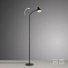 Leuchten Direkt Lampada da terra PIXIE, braccio curvo regolabile, LED caldo 3000 Kelvin