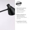 Leuchten Direkt Lampada da terra PIXIE, braccio curvo regolabile, LED caldo 3000 Kelvin