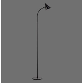 Leuchten Direkt Lampada da terra PIXIE, braccio curvo regolabile, LED caldo 3000 Kelvin
