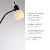 Leuchten Direkt lampada da terra LOKI moderna con braccio flessibile regolabile