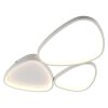 Leuchten Direkt Plafoniera LED PEBBLES, linee curve, memoria, luce bianca calda a 3000 Kelvin