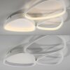 Leuchten Direkt Plafoniera LED PEBBLES, linee curve, memoria, luce bianca calda a 3000 Kelvin