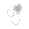 Leuchten Direkt Plafoniera LED PEBBLES, linee curve, memoria, luce bianca calda a 3000 Kelvin