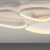 Leuchten Direkt Plafoniera LED PEBBLES, linee curve, memoria, luce bianca calda a 3000 Kelvin