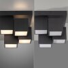 Leuchten Direkt plafoniera LED TETRIS, cubi neri sfalsati, 3000 Kelvin bianco caldo