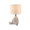 Leuchten Direkt Lampada da tavolo TED con base a rana beige, 3000 Kelvin bianco caldo