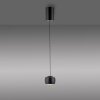 Leuchten Direkt lampada a sospensione BALLINI sferica nera, LED 3000 Kelvin, regolabile