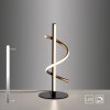 Leuchten Direkt lampada da tavolo Emanda, spirale color ottone, LED 3000 Kelvin, luce calda