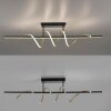 Leuchten Direkt Lampada a sospensione lineare LED Emanda, onde ottone, 3000 Kelvin caldo