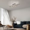 Leuchten Direkt Lampada a sospensione lineare LED Emanda, onde ottone, 3000 Kelvin caldo