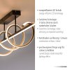 Leuchten Direkt Lampada a sospensione lineare LED Emanda, onde ottone, 3000 Kelvin caldo