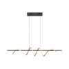 Leuchten Direkt lampada a sospensione LED Emanda, sinuosa in ottone, regolabile in altezza