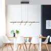Leuchten Direkt lampada a sospensione LED Emanda, sinuosa in ottone, regolabile in altezza