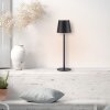 Leuchten Direkt lampada da tavolo BOTERIA LED, paralume conico nero, 3000 Kelvin bianco caldo