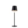 Leuchten Direkt lampada da tavolo BOTERIA LED, paralume conico nero, 3000 Kelvin bianco caldo