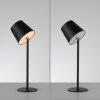 Leuchten Direkt lampada da tavolo BOTERIA LED, paralume conico nero, 3000 Kelvin bianco caldo