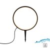 Leuchten Direkt Lampada esterna con picchetto ZIRKULU, anello LED, per terrazza e balcone