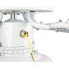 Reality Ventilatore da soffitto con luce Hammerfest, 4 pale, 3 velocità, corpo bianco