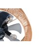 Reality Plafoniera con ventilatore Smillum, paralume écru intrecciato, con telecomando