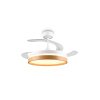 Reality ventilatore bianco Volda LED, temperatura di colore regolabile 2700-6500 Kelvin