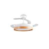 Reality ventilatore bianco Volda LED, temperatura di colore regolabile 2700-6500 Kelvin