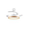 Reality ventilatore bianco Volda LED, temperatura di colore regolabile 2700-6500 Kelvin