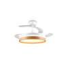 Reality ventilatore bianco Volda LED, temperatura di colore regolabile 2700-6500 Kelvin