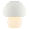 Brilliant lampada da tavolo a fungo Dupis moderna, bianca, LED 2700 Kelvin bianco caldo