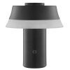 Brilliant Lampada da tavolo LED Kinich con paralume conico bianco, luce calda 2700 Kelvin