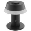 Brilliant Lampada da tavolo LED Kinich con paralume conico bianco, luce calda 2700 Kelvin