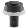 Brilliant Lampada da tavolo LED Kinich con paralume conico bianco, luce calda 2700 Kelvin