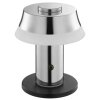 Brilliant Lampada da tavolo LED Kinich, paralume conico bianco, luce calda 2700 Kelvin