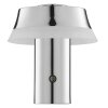 Brilliant Lampada da tavolo LED Kinich, paralume conico bianco, luce calda 2700 Kelvin