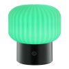 Brilliant Lampada da tavolo RGB Sarastro moderna, 2700 Kelvin luce calda, scanalature
