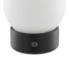 Brilliant lampada da tavolo LED Dori con sfera bianca, luce calda 2700 Kelvin, IP44