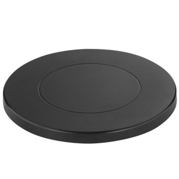 Brilliant Leuchten Caricatore Charger, disco nero piatto e rotondo, stile moderno