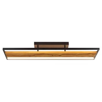 Brilliant Plafoniera vintage LED Thunder rettangolare dimmerabile, 3000 Kelvin bianco caldo