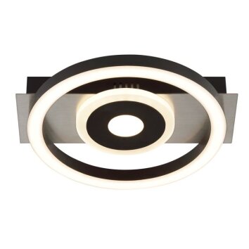 Brilliant Plafoniera LED Maureen, cerchi concentrici, memoria, 3000 Kelvin bianco caldo