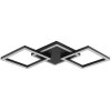 Brilliant plafoniera LED Jorvic, 3 cornici, per corridoio e ingresso, 3000 Kelvin luce calda