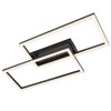 Brilliant plafoniera LED Jorvic con cornici e schermo nero, 3000 Kelvin luce calda