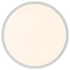 Brilliant LED Plafoniera Livas, forma piatta e rotonda, 3000 Kelvin bianco caldo
