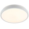 Brilliant LED Plafoniera Livas, forma piatta e rotonda, 3000 Kelvin bianco caldo