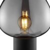 Brilliant Lampada da tavolo Ligari moderna con paralume a goccia grigio fumo