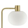 Brilliant Leuchten lampada da terra Fanny con sfera in vetro bianco, stile country